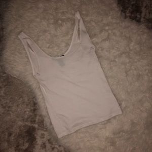 WHITE KNIT TANK TOP